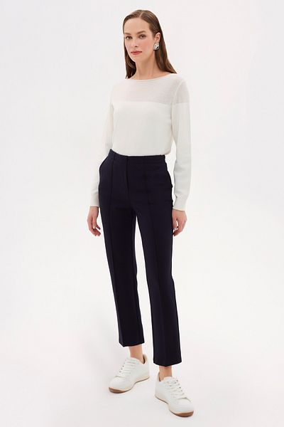 Naramaxx Front Stitched Slim Fit Knitted Trousers