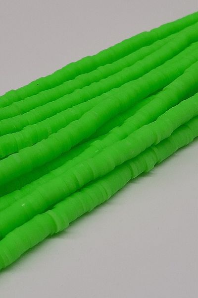 Hayalperest boncuk Χάντρες ζύμης Neon Green Fimo 6mm