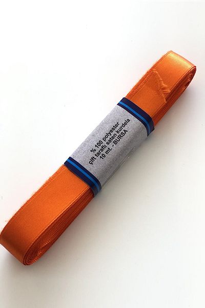 Hayalperest boncuk Panglică de satin portocaliu cu lățime de 2 cm