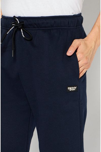 DKNY Sport Men Sportswear Fit Drawstring Training Jogger Pant, Navy Combo