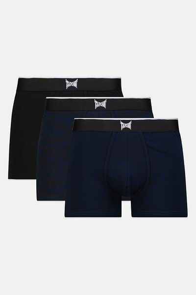 Tapout Men 3 Pcs Brand Logo Boxer Brief, Navy