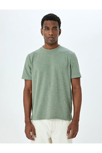 Koton green Crew Neck T-Shirt