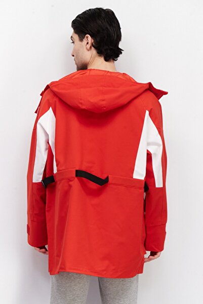 Fila Men Sportswear Fit Long Sleeves Outdoor Jacket, Red Combo