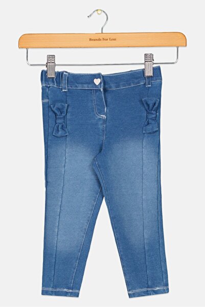 Chicco Kisgyermek lányok egyszínű nadrágja, kék