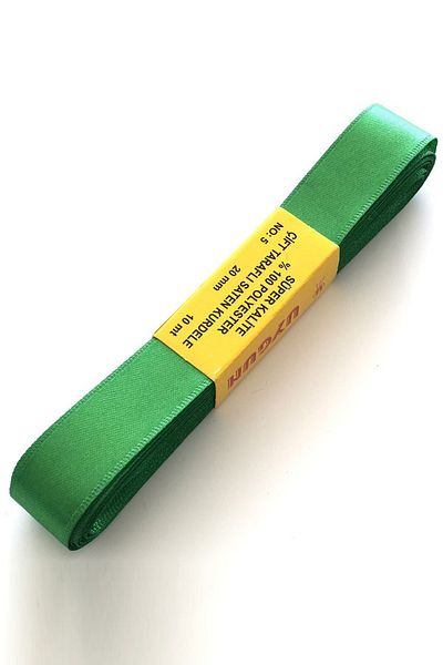 Hayalperest boncuk Panglică Satin Culoare Verde 2 Cm