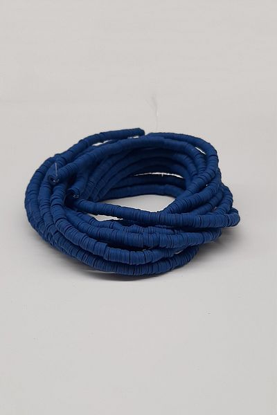 Hayalperest boncuk Dark Blue Fimo Dough Bead 6mm