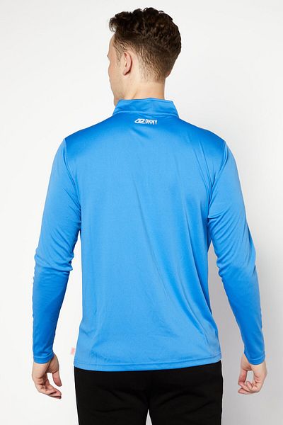 Dkny Men Muscle Fit Long Sleeves Running Sweatshirts, Blue