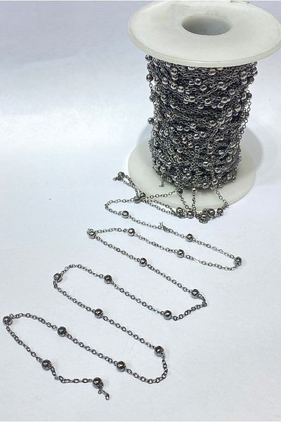 Hayalperest boncuk Metal Bulk Necklace Chain 5 Mt
