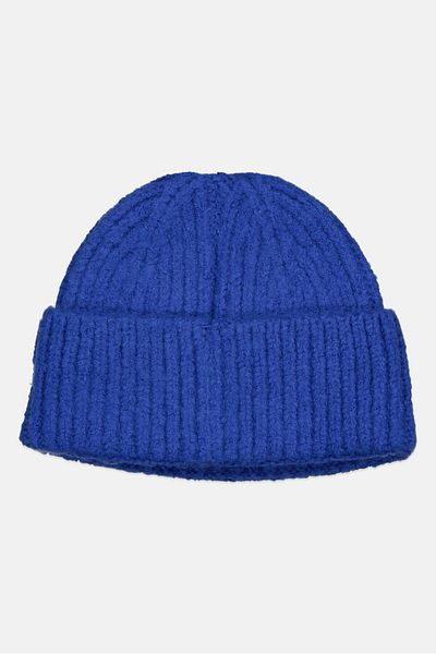 Nicole Miller Women Brand Logo Beanie, Blue