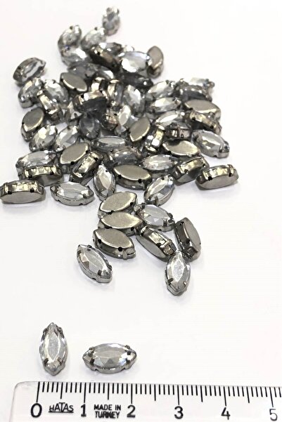 Hayalperest boncuk Прозрачен камък за шевни шевове, 10 броя
