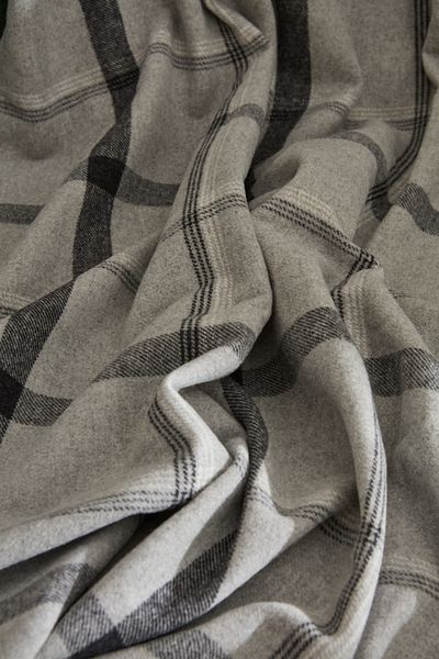 Karaca Home Flannel Throw Tv Blanket Gray