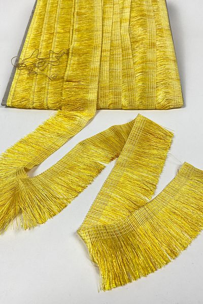 Hayalperest boncuk Rope Tassel Yellow Flat Fringe Strip