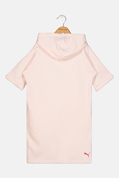 Puma Kids Girl Sportswear Fit Long Sleeve Training Dress, Light Pink Combo