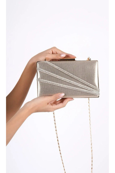 eflanmoda Sa šljokicama i Sa kamenčićima ženska večernja haljina ručna i Torb...