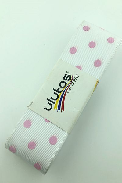 Hayalperest boncuk Panglică Grosgrain cu buline de 4 cm