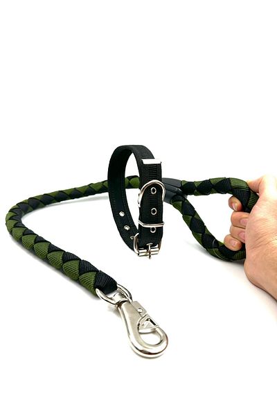 Tasma Market Medium Breed Dog Walking and Neck Collar Set