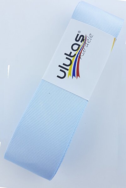 Ulutaş Panglică Grosgrain Albastru Baby Light 4 cm 10 m