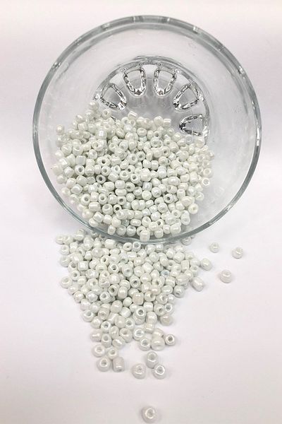 Hayalperest boncuk Shiny White Sand Beads 4 mm 50 Gr