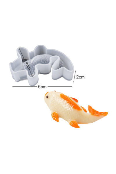 Genel Markalar EPOKSİ REÇİNE SİLİKON KALIP İTHAL ÜÇ BOYUTLU KÜÇÜK BOY BALIK OBJE SİLİKON KALIP HB3021-0052