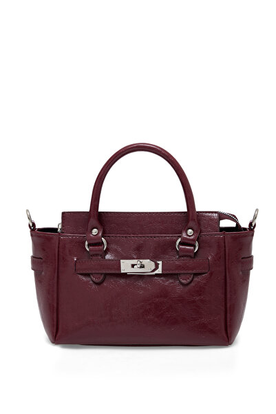 macsoo Kadın Bordo Yeni Sezon Tokalı Çapraz Askılı El Ve Omuz Çanta