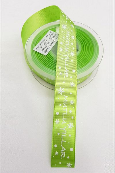 Hayalperest boncuk Panglică Grosgrain de Anul Nou Culoare Bud de Primăvară 2,5 Cm