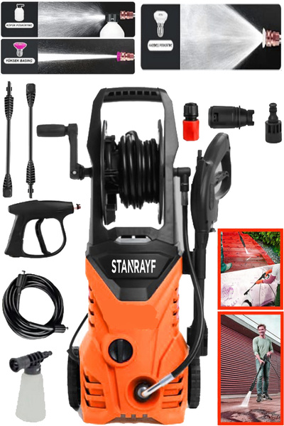 stanrayf Alman 200 Bar Max Kçpük Tanklı Yüksek Basınçlı Bahçe Oto Araç Havuz ...