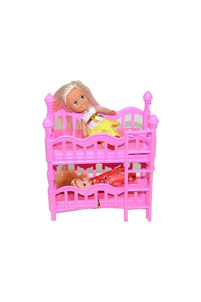 CAN OYUNCAK Fabbatoys 2-Tier Baby Set with Bunk