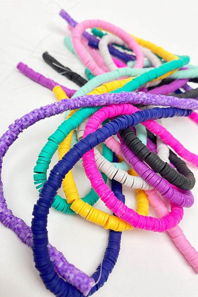 Hayalperest boncuk Πολύχρωμο σετ χάντρες Fimo 6 mm 10 σειρές