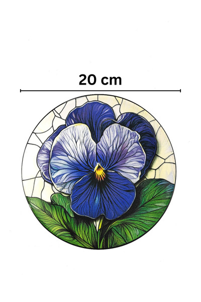 EMBazaar مجموعة من 6 قطع من كعكة الزهور ذات النمط الكامل من سلسلة Iris، وعرض، وطبق تقديم الإفطار