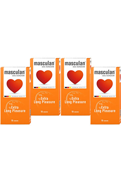 Masculan واقيات ذكرية طويلة الأمد 10 قطع (4 علب)