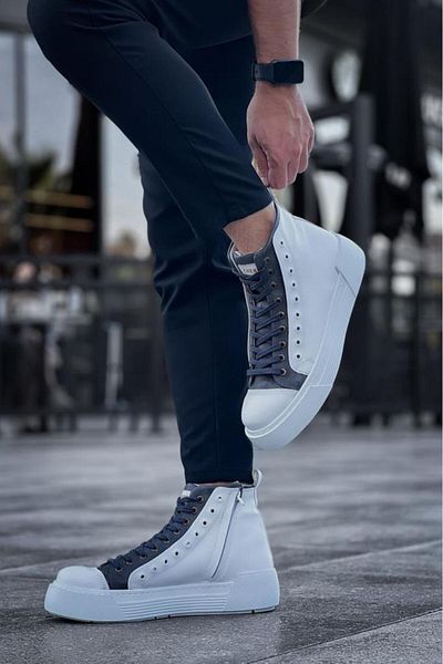 BPM Ch167 Gbt Blazer Ανδρικές Μπότες Λευκό/ανθρακί