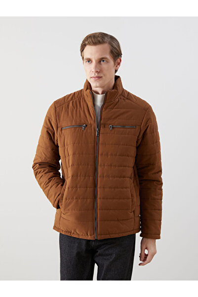 LC Waikiki LCWAIKIKI Palton puf pentru bărbați, cu guler ridicat, cu potrivir...