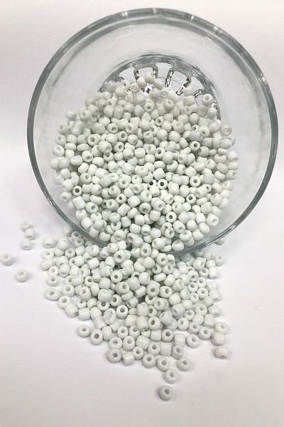 Hayalperest boncuk Matte White Sand Beads 4 mm 50 Gr