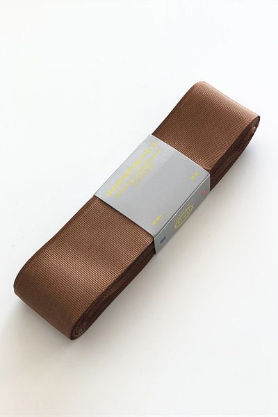 Hayalperest boncuk Panglică Grosgrain Maro 4 Cm 10 Mt