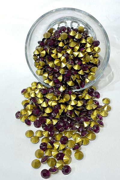 Hayalperest boncuk Dark Fuchsia Nested Gluing Stone 50 Pieces