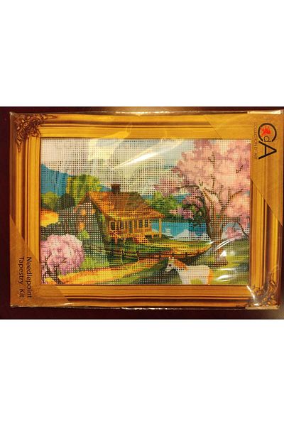 Anchor Country House Patterned Tapestry Embroidery Kit (22X30Cm)