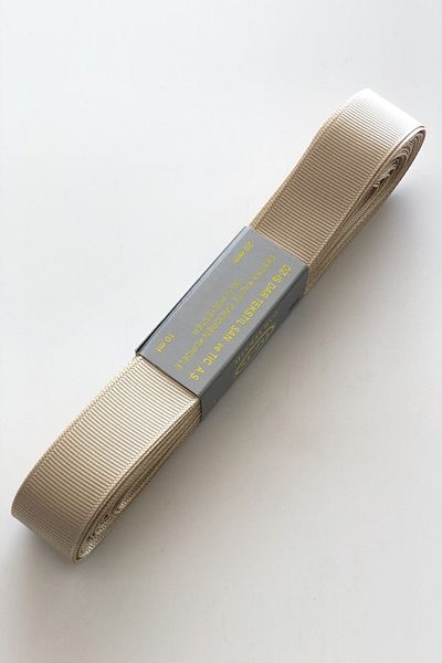 Hayalperest boncuk Panglică Grosgrain Crem Întunecată 2 Cm 10 Mt