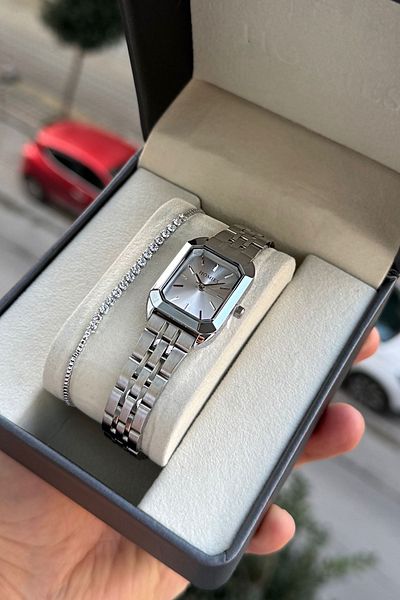 Homies Homi̇es Brand Steel Women's Wristwatch + Gift Bracelet