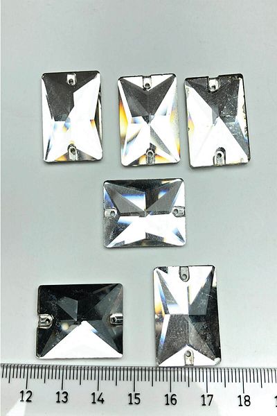 Hayalperest boncuk Transparent Large Rectangular Strut Crystal Sworovski Beads 5 Pieces
