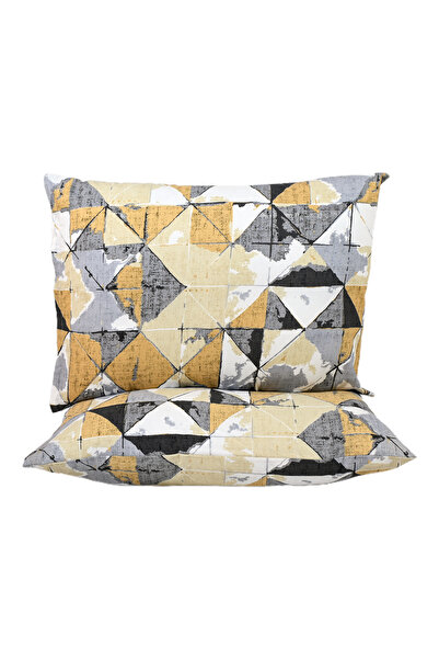 femmhome 2 كيس وسادة قطن أساسي مقاس 50x70 سم - ألوان مائية