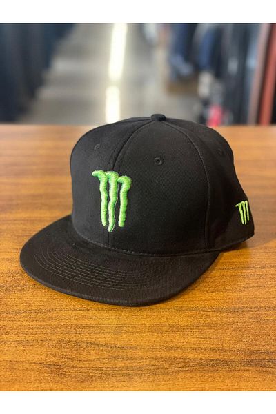 Lost Monsster Embroidered Black Hiphop Snapback Rapper Basket Cap Hat