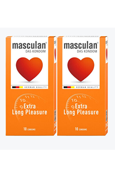 Masculan واقيات ذكرية طويلة الأمد 10 قطع (2 علبة)