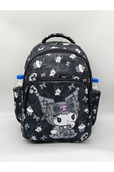 Bevitton Black Primary School Bag for Girl - Set of 3 Character Patterned