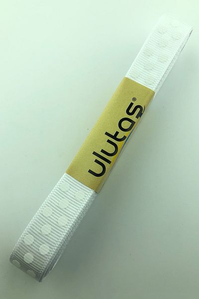 Hayalperest boncuk Λευκή Πουά Κορδέλα Grosgrain 1,5 εκ