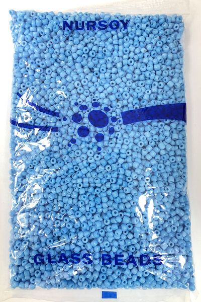 Hayalperest boncuk Baby Blue Sand Beads 4 mm 500 Gr