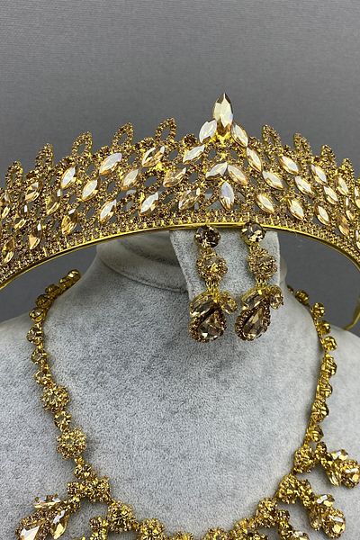 Hayalperest boncuk Set coroană și colier Mia Bridal Henna