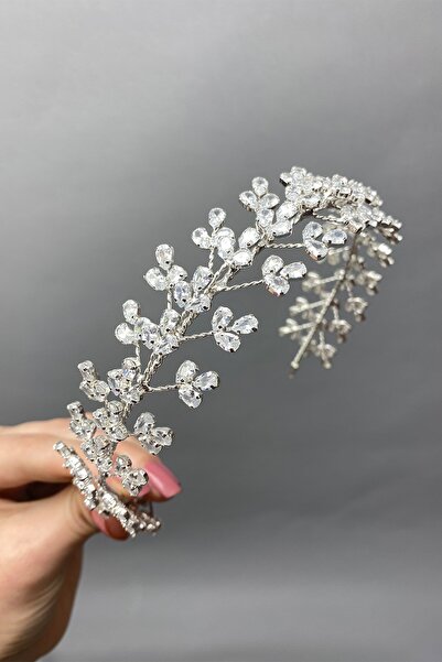 Limelia Coroana de mireasa Sara Band cu piatra de zircon