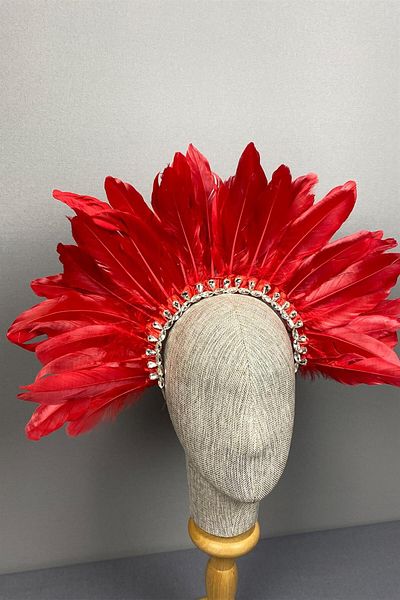 Hayalperest boncuk Accesoriu pentru coroana de mireasa cu pene Stoned si Dali