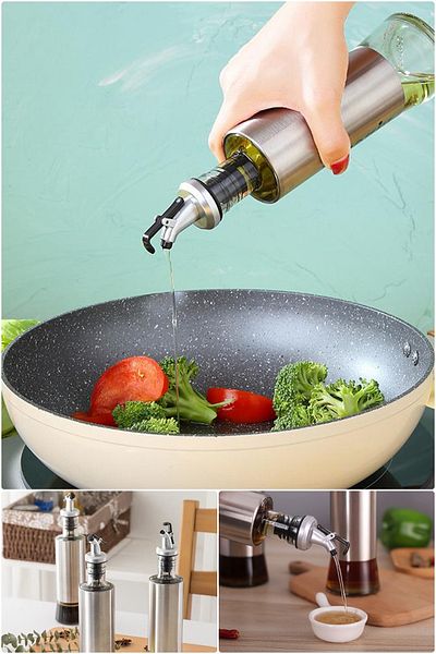 Yenilig 350ml Capacity Leakproof Oil Pot - Healthy and Durable Borosilicate Glass Construction