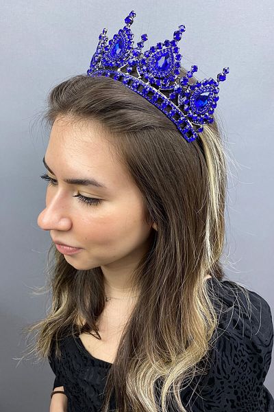 Hayalperest boncuk Coroana de mireasa Ahu Model Saks Blue